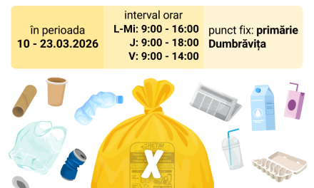 RETIM a început distribuția sacilor galbeni: Stoc pentru următorii doi ani pentru abonații din Dumbrăvița