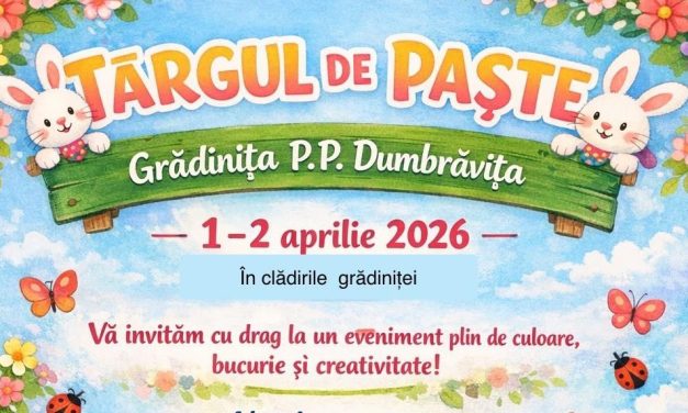 Sărbătoare și creativitate la Dumbrăvița: Grădinița organizează „Târgul de Paște”