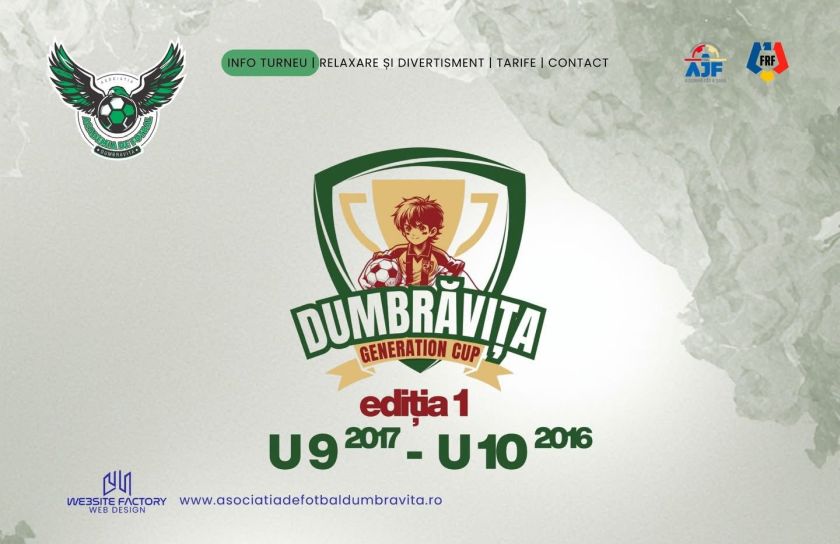 Dumbrăvița GENERATION CUP: Nume grele din România și Serbia se înfruntă pe stadionul „Ștefan Dobay”