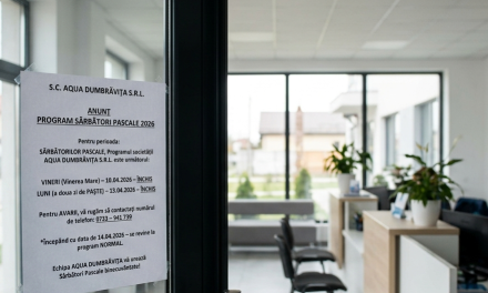 Program special de Paște pentru clienții AQUA DUMBRĂVIȚA: unde pot fi raportate avariile în perioada 10 – 13 aprilie 2026