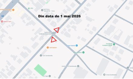 SCHIMBARE DE PRIORITATE: Atenție sporită la intersecția străzilor Koș Karoly și Mihai Eminescu din 1 mai!