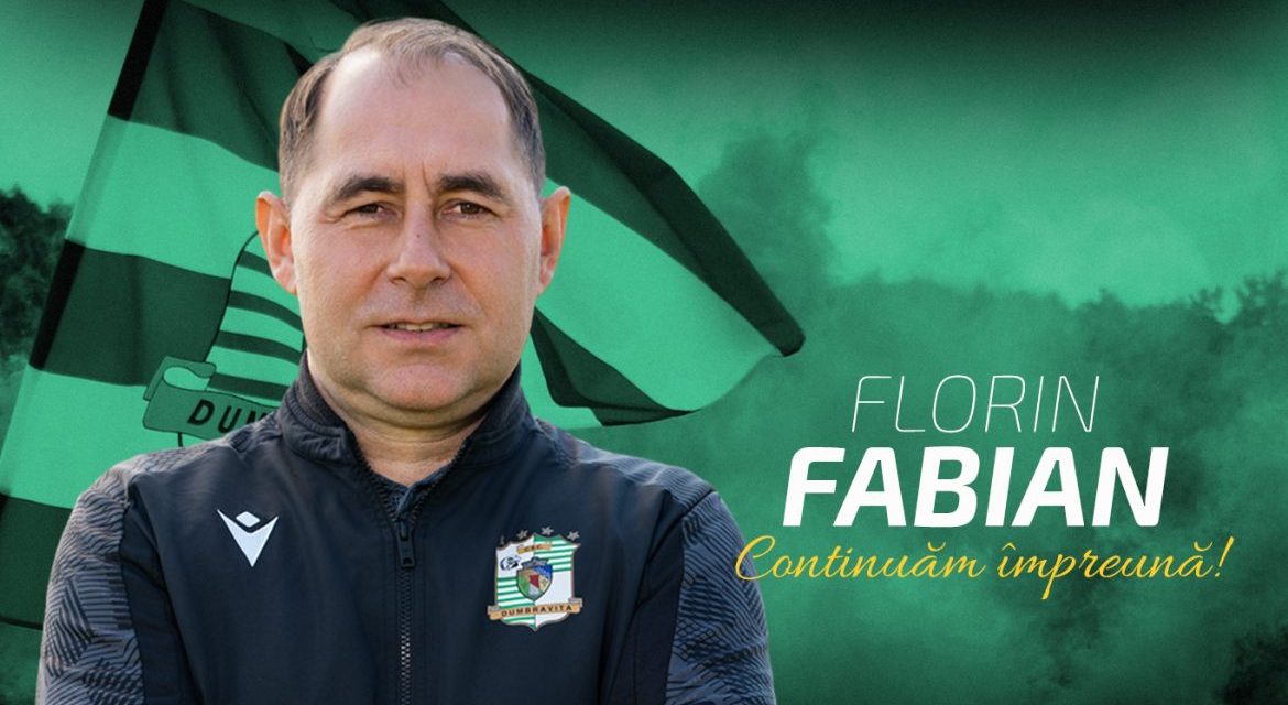 OFICIAL | Florin Fabian continuă la cârma Dumbrăviței! Tehnicianul a semnat pentru noul sezon: „Aici există profesionalism”