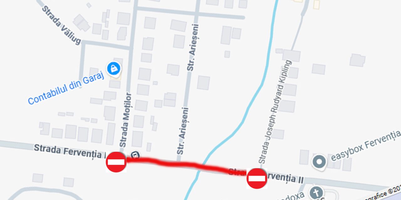 Restricții de trafic în Dumbrăvița: strada Fervenția II se închide pentru trei săptămâni din cauza lucrărilor la canalizare