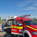INCENDIU pe Centura Timișoarei: O autoutilitară a luat foc în mers. Doi oameni au scăpat ca prin minune