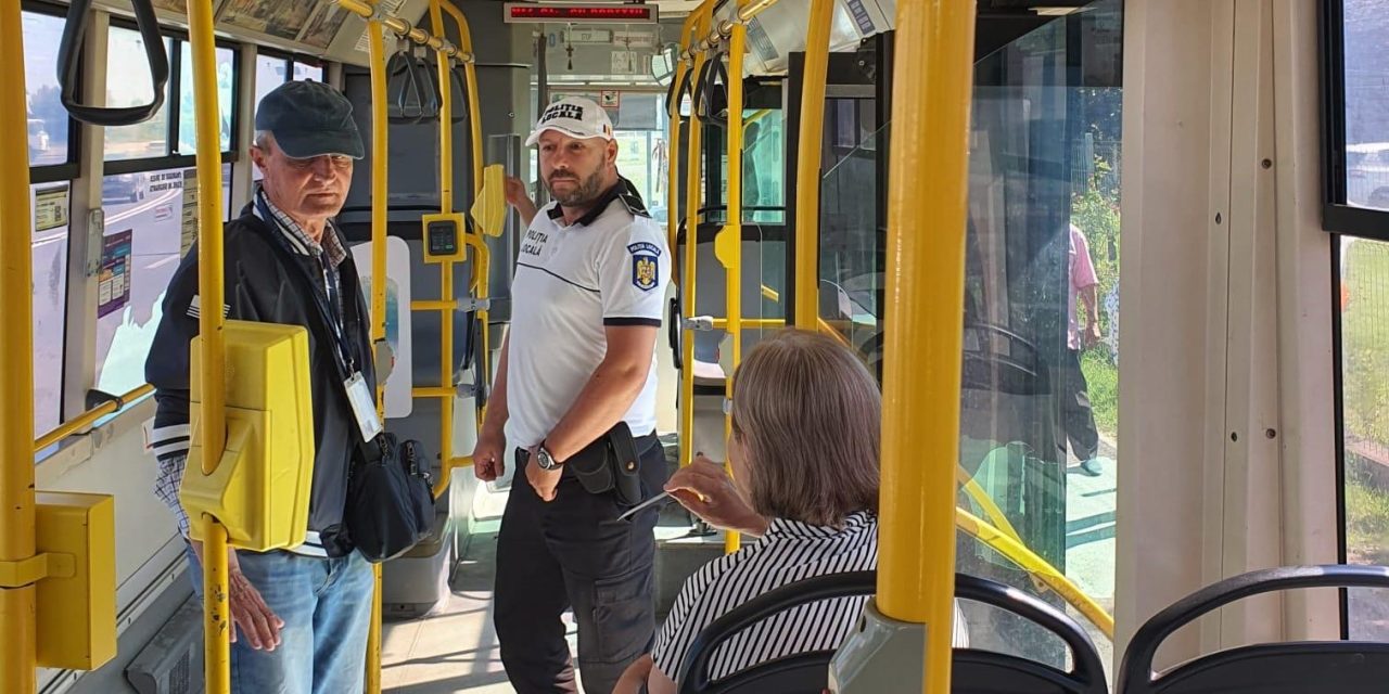 Acțiune de amploare a Poliției Locale Dumbrăvița și a echipei STPT în mijloacele de transport în comun