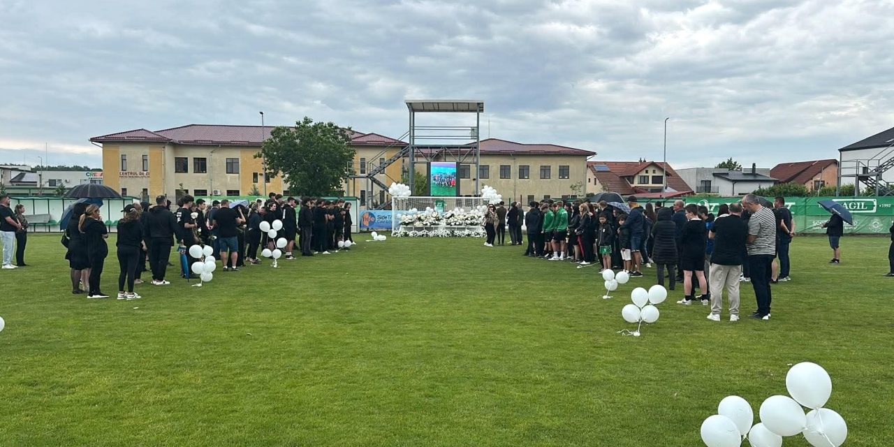 Moment de doliu la Dumbrăvița: Comunitatea își ia rămas-bun de la tânărul fotbalist Matias Adrian Moț