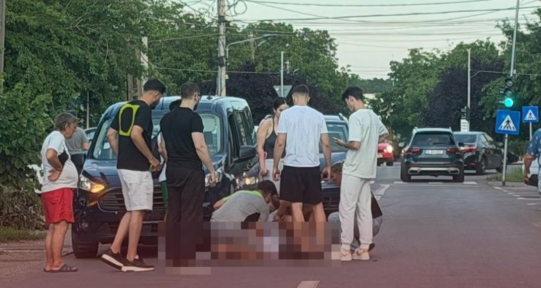 Accident în Dumbrăvița: Un copil de 10 ani, aflat pe bicicletă, a fost lovit de o mașină pe strada Franyó Zoltán
