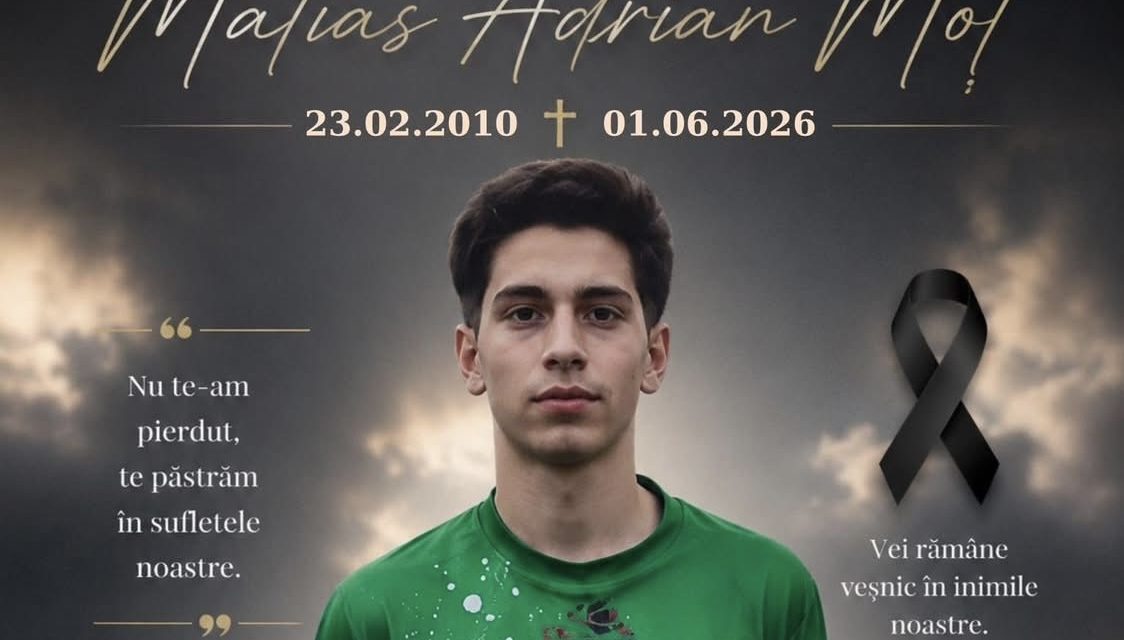 TRAGEDIE ÎN FOTBALUL TIMIȘEAN: Matias Adrian Moț, junior al clubului CSC Dumbrăvița, s-a stins din viață fulgerător