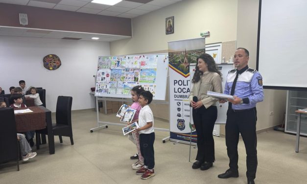 Peste 140 de elevi din clasele primare au devenit „Cavalerii educației rutiere” în cadrul unui amplu proiect desfășurat la Dumbrăvița