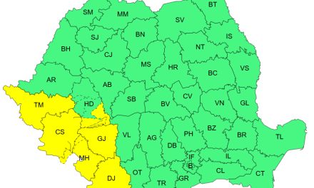 Cod galben de furtuni violente în Timiș: Alertă de vijelii și grindină pentru următoarele ore