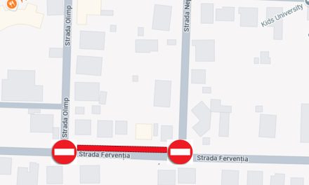Circulația rutieră pe strada Fervenția, între străzile Olimp și Neptun, se închide complet timp de două săptămâni