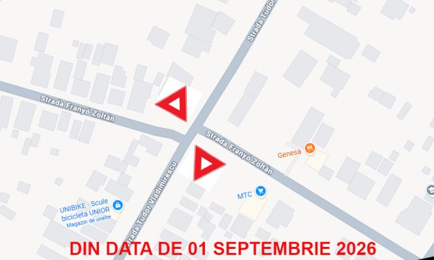 Schimbare importantă de prioritate într-o intersecție din Dumbrăvița de la 1 septembrie