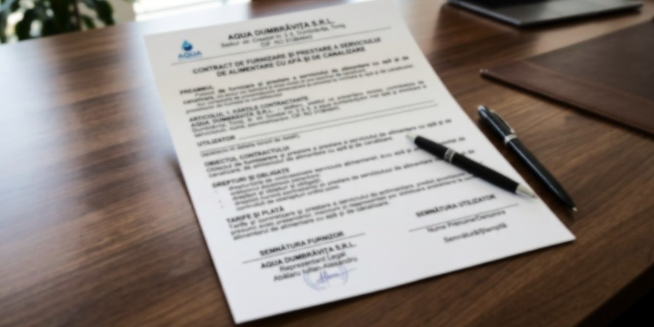 AQUA Dumbrăvița reînnoiește contractele pentru furnizarea serviciilor de apă și canalizare