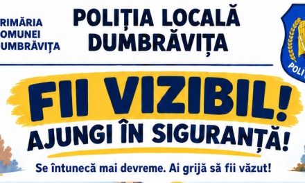 Proiectul „Fii vizibil! Ajungi în siguranță!” vine în sprijinul școlarilor